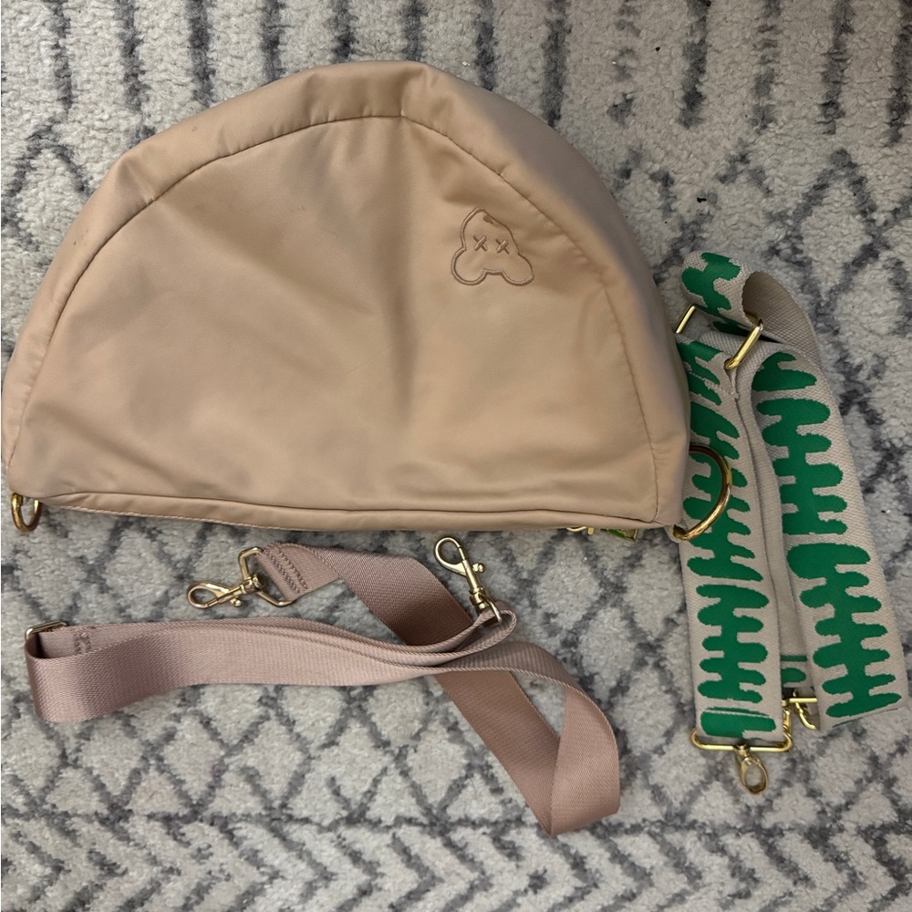 City mouse diaper bag in sad beige